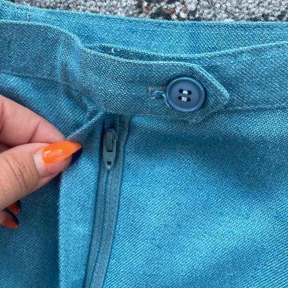Personal Vintage Blazer & Skirt Set Teal 16 - Picture 9 of 12